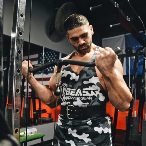 Men's Gym Stringer Tank Top Y-Back Bodybuilding Training Mesh Sleeveless Vest - Picture 5 of 5